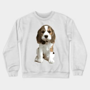 Dog pet oil paint Crewneck Sweatshirt